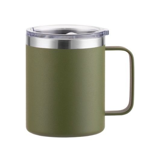 Simple Solid Color Stainless Steel Mug Cup Handle Cup